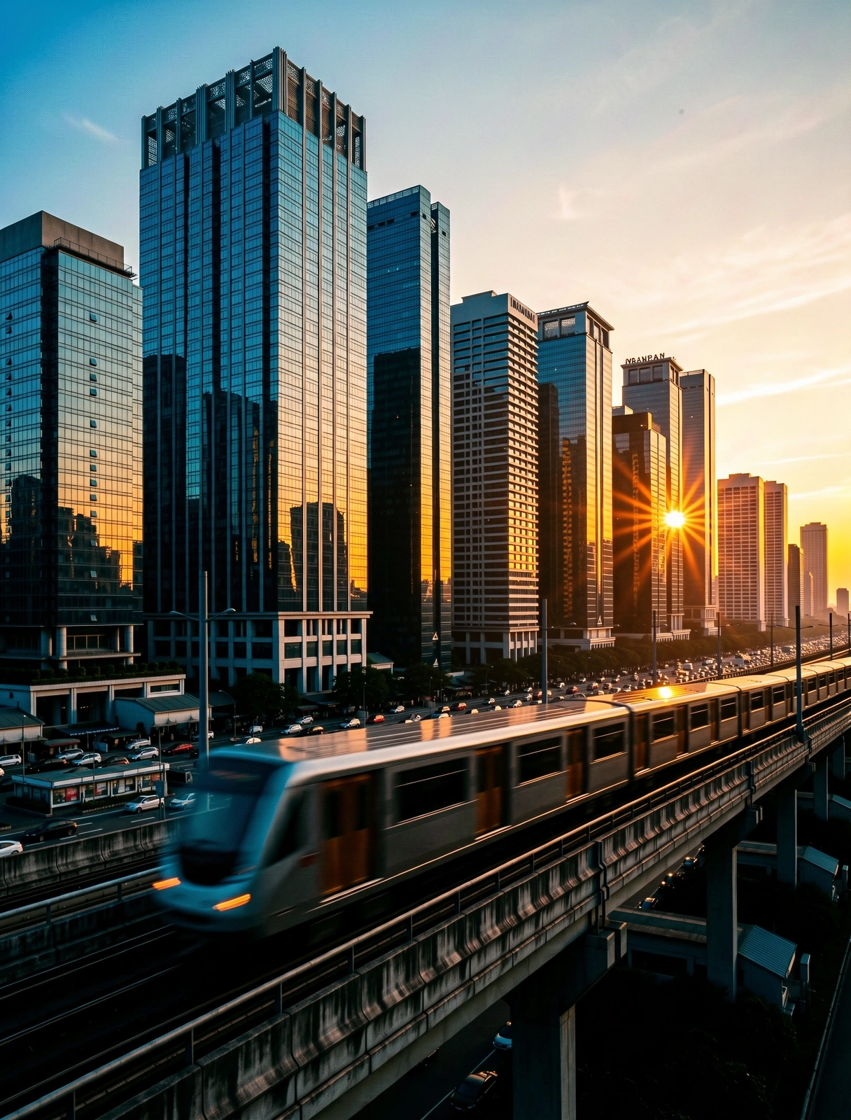 Jakarta urban architectural perspective